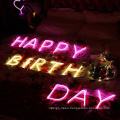 Happy birthday party neon sign custom led love letter giant neon sign make in China